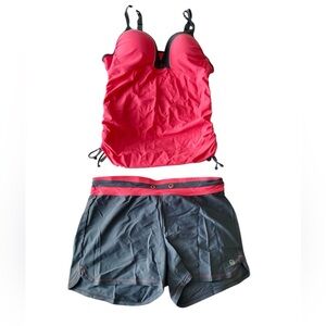Free Country Pink & Gray Swimwear
